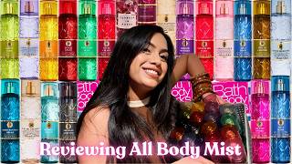 *Honest Review* of ALL Body Mist from BATH & BODY WORKS  *Everyday Luxuries Collection*