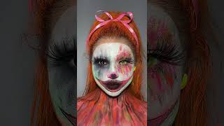 Spooky clown makeup tutorial #halloween #clownmakeup