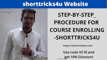 Step-by-step_Procedure for course enrolling-shorttricks4u - How to Registration Website launching