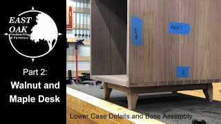 Walnut and Maple Desk Part 2