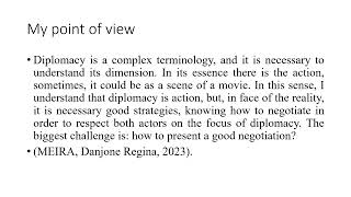 What is Diplomacy Class 1