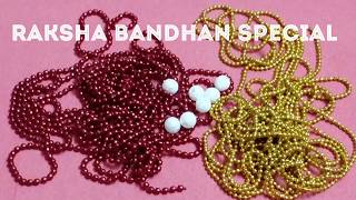 DIY Simple Rakhi in 5 minutes || Raksha Bandhan Special || Rakhi making at home