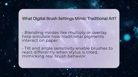 What Digital Brush Settings Mimic Traditional Art? - The Virtual Art Desk