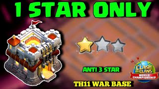 1 STAR ONLY | BEST TH11 WAR BASE | TH11 TROPHY PUSHING BASE | TH11 CWL BASE | BASE TH11 TERKUAT |COC