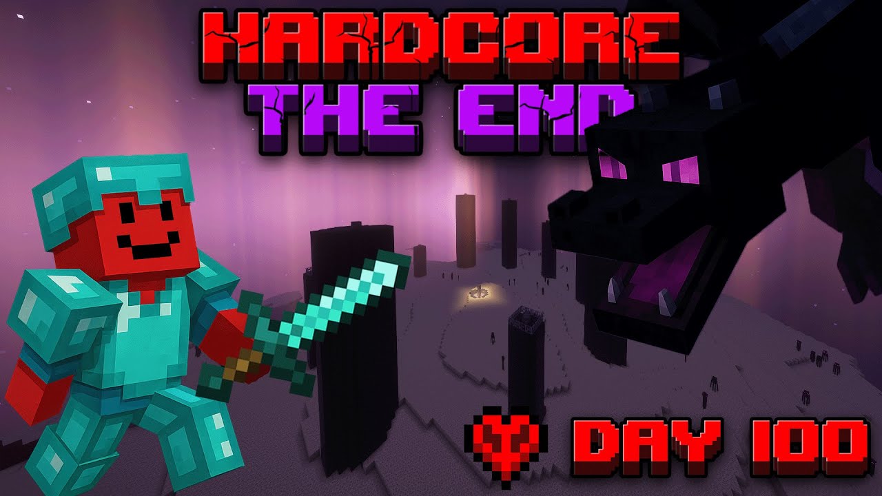 I FINALLY beat Minecraft in my Hardcore world Day 100+ - YouTube