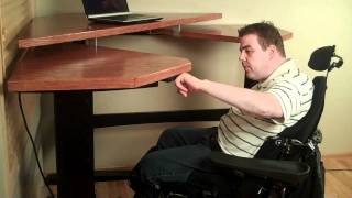 Demonstration of The Maverick Command Center Ergonomic ADA Workstation