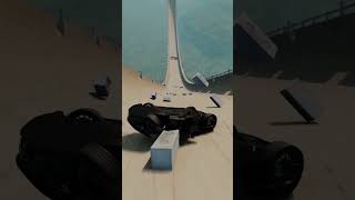 High Speed Ramp Challenge 🚗💥 Falling Bricks Destroy Cars! #beamngdrive #beamngcrashes #beamngshorts
