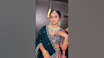Gorgeous Shy Reception Bride ❤️ #makeuptutorial #prosettings #meesokenayeproduct #parulgargmakeup