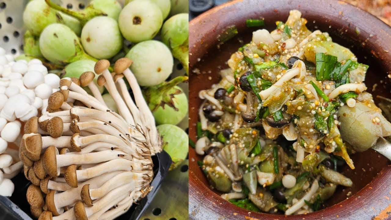 Thai style ensaladang talong