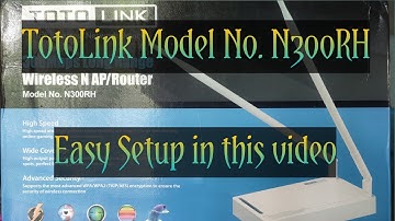 TotoLink N300RH router easy setup video on Mobile in bangla