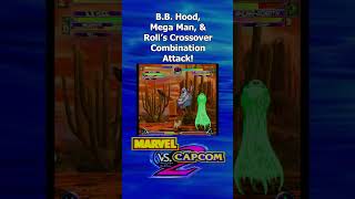 MvC2: B.B Hood, Mega Man, & Rolls Crossover Combination Attack #marvelvscapcom2 #marvelvscapcom