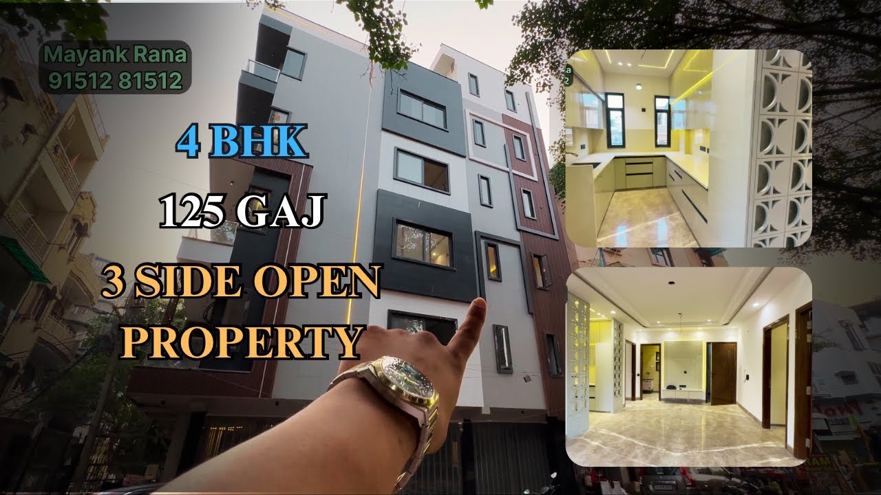 48+ 48 M ( 125 GAJ )  in Rohini Sec 11 on 45 feet Wide Road in Prime Location of Rohini.