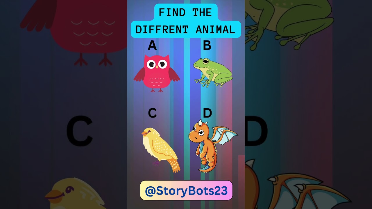 Animal Detective Adventure: Spot the Odd One Out! Part-2 | Quiz Game | Quiz Time 