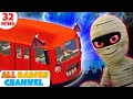 The Spooky Bus | Wheels on the Bus Go Round and Round | Halloween Songs by All Babies Channel