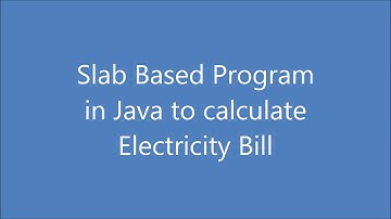 slab based java program