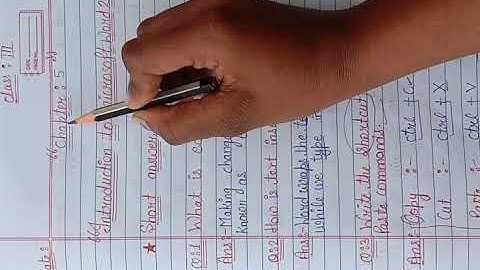 #techcom #microsoftword || Class -3rd || Chapter -5|| introduction to Microsoft word 2010// Revision