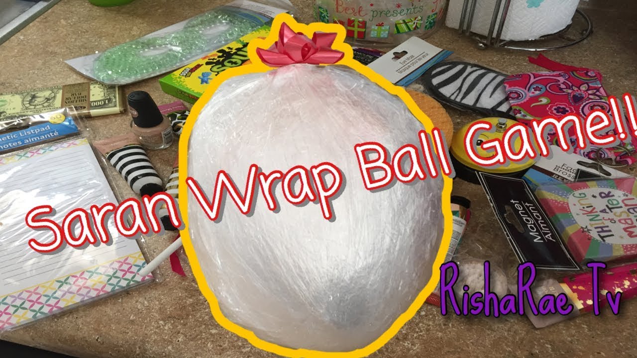how-to-make-saran-wrap-ball-game-best-game-for-parties-youtube