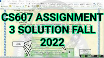 cs607 assignment 3 solution 2022 || CS607 Assignment 3 Solution Fall 2022
