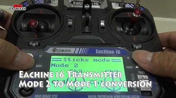 Eachine i6 FlySky FS-i6 2.4G 6CH AFHDS RC Transmitter Mode 2 to Mode 1 conversion
