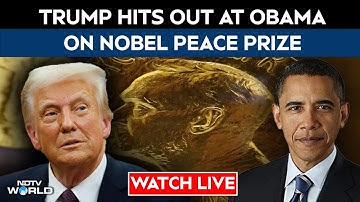 Trump Nobel Prize News | "Obama Got It For Nothing": Trump Tears Into Ex-President