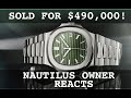 490000 patek nautilus auction reaction  thewatchguystv