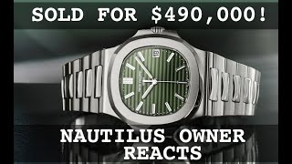 $490,000 Patek Nautilus Auction REACTION | TheWatchGuys.tv