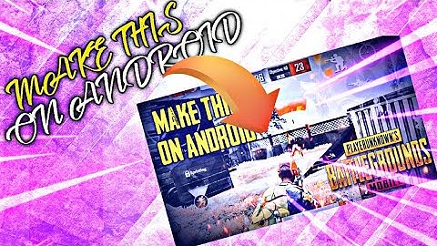 How To Make Thumbnail On Android With PSCC Touch | youtube thumbnail kaise bnaye | PUBG THUMBNAIL