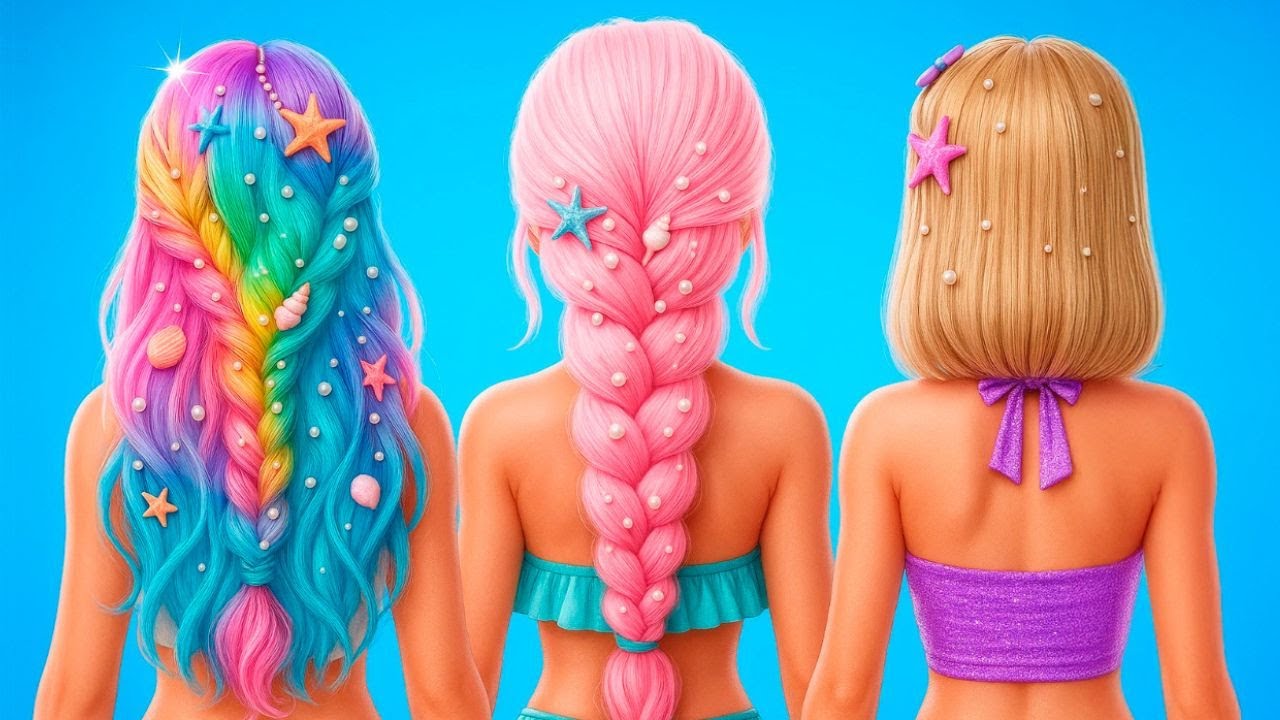 Мягкий стиль против Яркой Королевы 🌊💫 Челлендж «Преображение в стиле русалки»