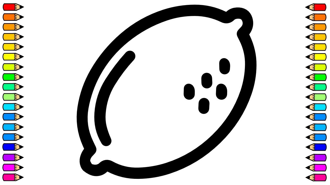 Cómo dibujar un LIMÓN 🍋🍋 / Dibujo de LIMÓN paso a paso / Dibujos para ...