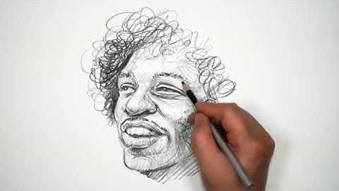 Drawing Jimi Hendrix | How to Draw a Face | Drawing Portrait in Pencil | DRAWPEDIA 드로우피디아