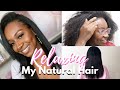 RELAXING MY NATURAL 4A/4B HAIR | ALLABOUTASH