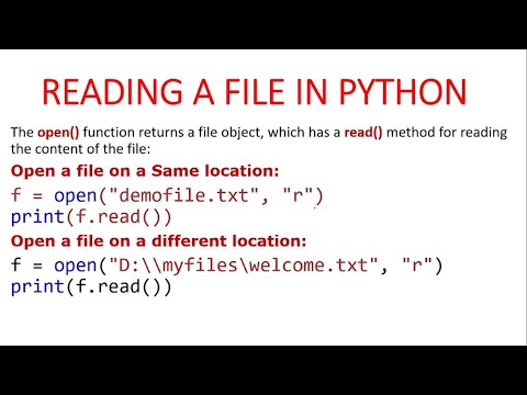 Reading Files in Python | Python Files | Python Tutorials for Absolute Beginners in Hindi #86