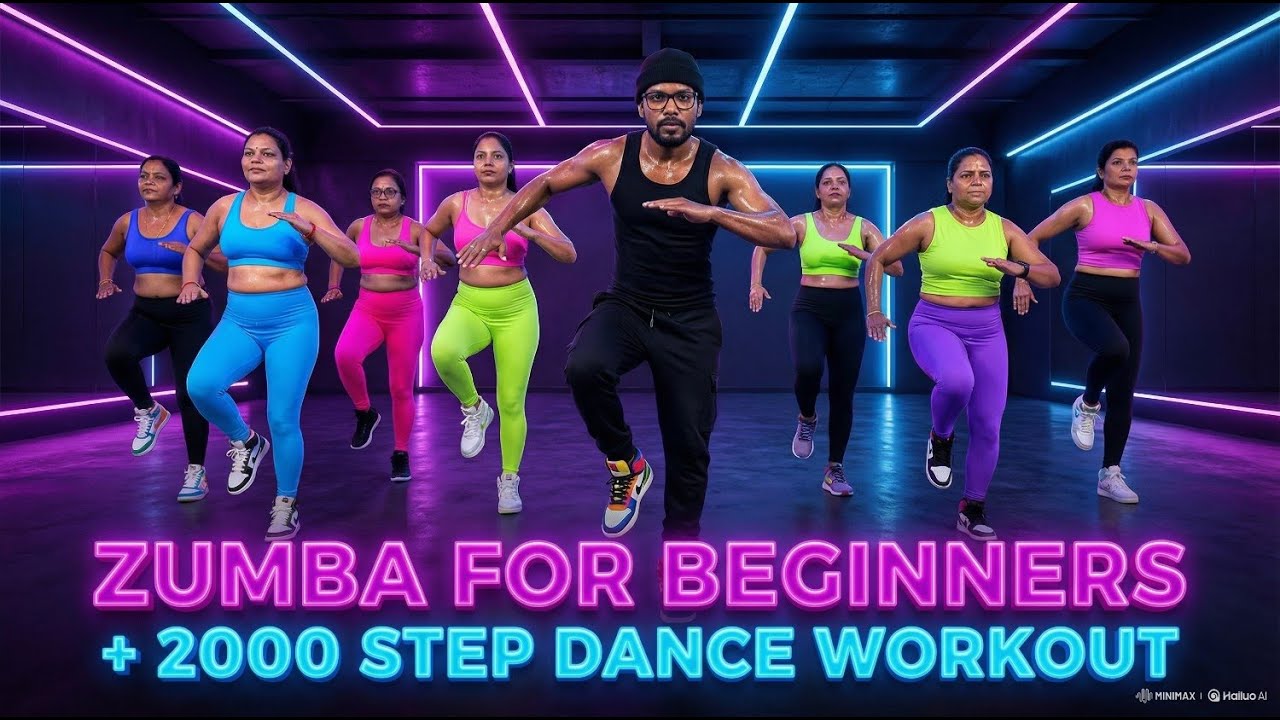 Zumba for Beginners + 2000 Step Dance Workout || NITEESH || Mayuri Dance & Fitness Academy || 