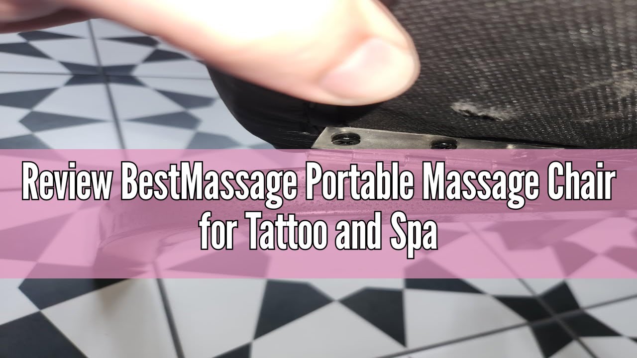 Review BestMassage Portable Massage Chair for Tattoo and Spa Foldable Massage Therapy Chair with Adj