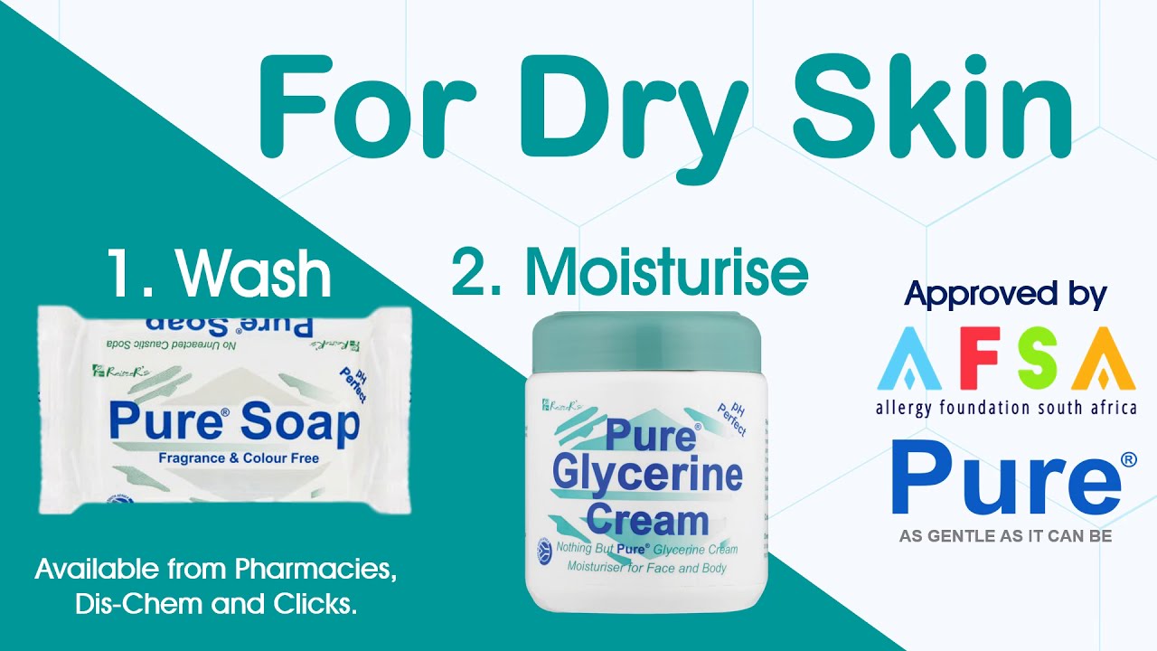 Pure Glycerine Soap and Cream - For Dry Skin - YouTube