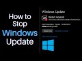 How to Stop Windows 10 Updates from Automatically downloading and Installing Updates