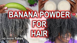 How to Make BANANA POWDER for Hair | NO MORE FLAKES | DiscoveringNatural screenshot 1