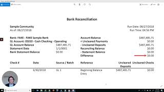 The Bank Reconciliation Report One of The Best 4 Financial Reports to Run Your Condo or HOA