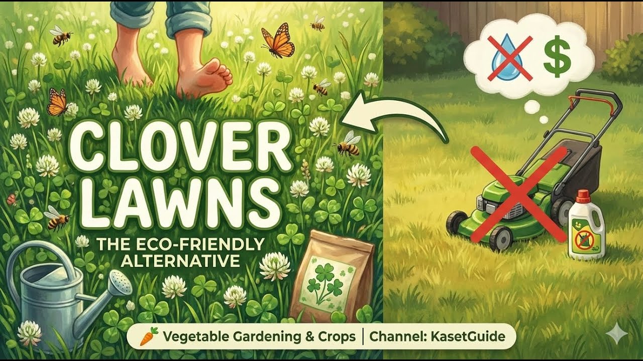 Stop Mowing So Much! 🚫 Why a 'Clover Lawn' is Better Than Grass (The Tyranny of Turf)