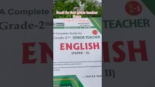 2nd grade Teacher Book english #english #literature #ytshorts #books #rpsc2ndgradesyllabus #rpsc