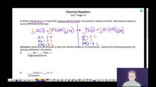 Balancing Chemical Equations Guided Practice
