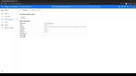 Config management Anthos GCP