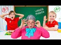 Five Kids New School Story + more Children's Songs and Videos