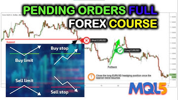 FOREX Trading Course: How To Place PENDING ORDERS In MQL5/MT5 - PART 260 #forextrading #howto #mql5