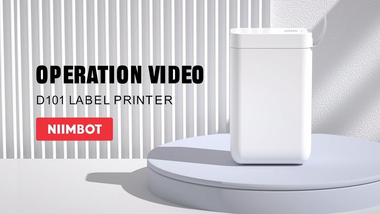 How to use the NiiMbot label printer D101?—Novice tutorial 