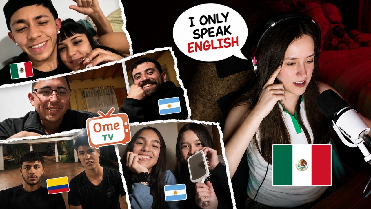 Mexican pretending to ONLY Speak English to Latinos on Ome TV…
