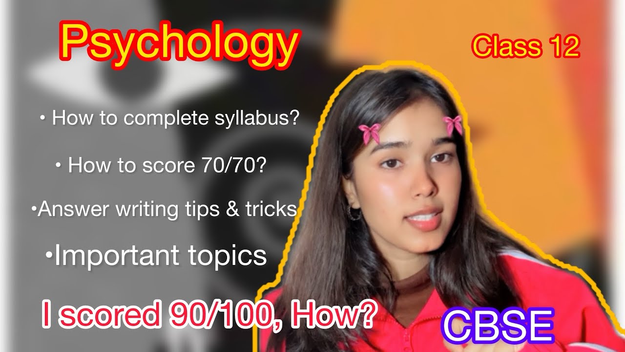 Know these things before psychology exam | Class 12th CBSE 