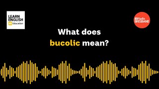 What does bucolic mean