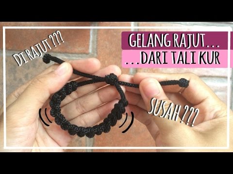  Cara  membuat  gelang rajut dari  tali  kur  YouTube