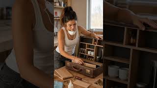 DIY Luxury Portable Coffee Station from a Vintage Briefcase #diy #aestheticroomdecor #home #garden
